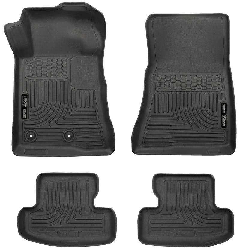 Husky Liners 15-22 Ford Mustang WeatherBeater Black Front & Second Seat Floor Liner - Order Your Parts - اطلب قطعك