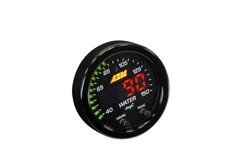 AEM X-Series Temperature 100-300F Gauge Kit (ONLY Black Bezel and Water Temp. Faceplate) - Order Your Parts - اطلب قطعك