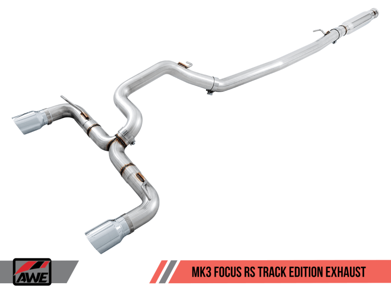 AWE Tuning Ford Focus RS Track Edition Cat-back Exhaust - Diamond Black Tips - Order Your Parts - اطلب قطعك