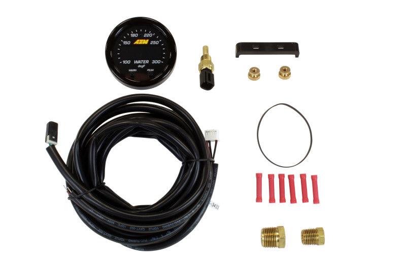 AEM X-Series Temperature 100-300F Gauge Kit (ONLY Black Bezel and Water Temp. Faceplate) - Order Your Parts - اطلب قطعك