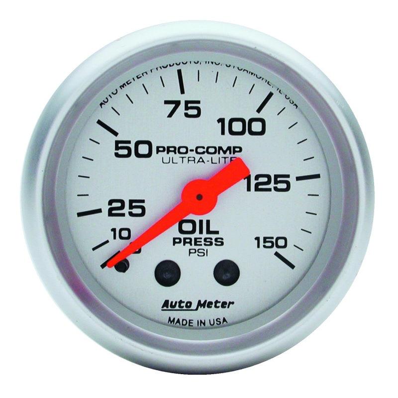 Autometer Ultra-Lite 52mm 0-150 PSI Mechanical Oil Pressure Gauge - Order Your Parts - اطلب قطعك