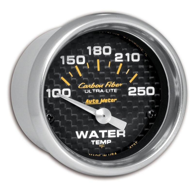 Autometer Carbon Fiber 52mm 100-250 Deg F Electronic Water Temp Gauge - Order Your Parts - اطلب قطعك
