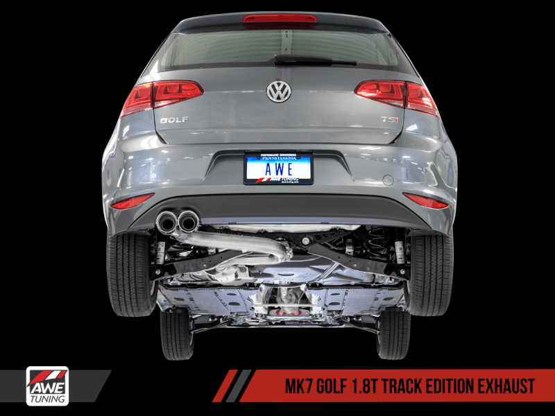 AWE Tuning VW MK7 Golf 1.8T Track Edition Exhaust w/Diamond Black Tips (90mm) - Order Your Parts - اطلب قطعك