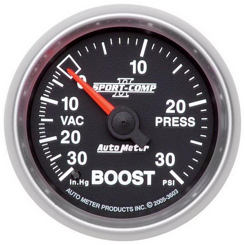 Autometer Sport-Comp II 52mm 30 PSI Mechanical Boost Vacumm Gauge - Order Your Parts - اطلب قطعك