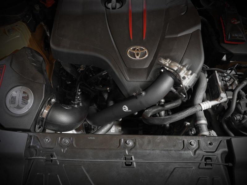 aFe BladeRunner Black 2-3/4in Aluminum Charge Pipe 2021 Toyota Supra GR (A90) I4-2.0L (t) B48 - Order Your Parts - اطلب قطعك