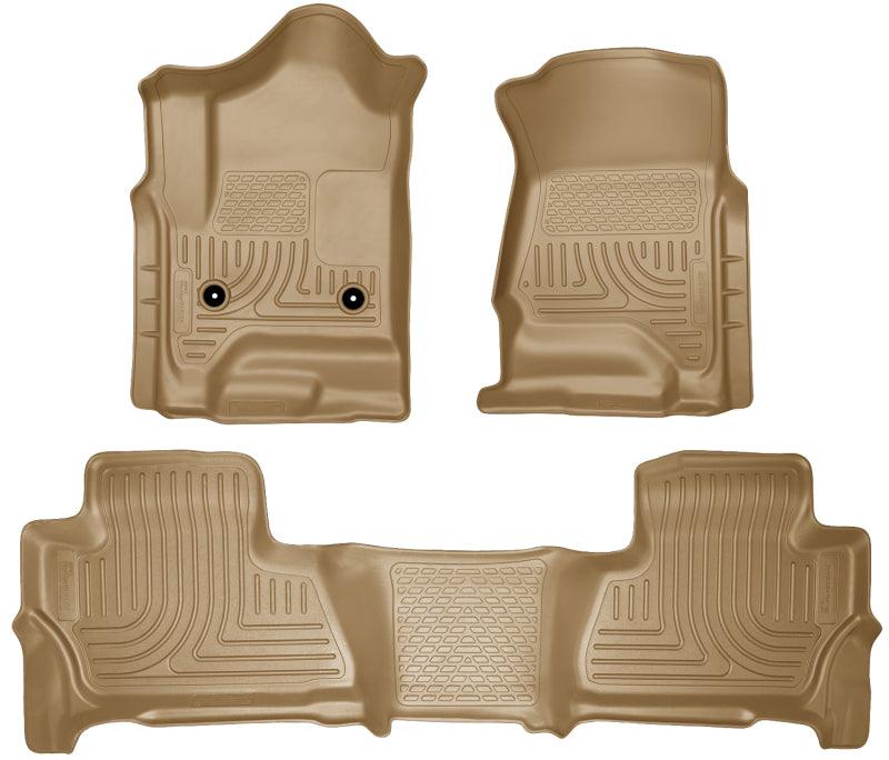 Husky Liners 2015 Chevy/GMC Suburban/Yukon XL WeatherBeater Combo Tan Front & 2nd Seat Floor Liners - Order Your Parts - اطلب قطعك