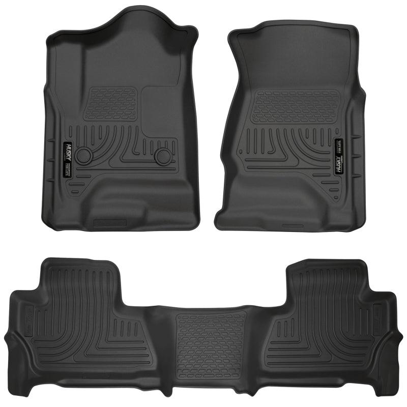 Husky Liners 2015 Chevy/GMC Suburban/Yukon XL WeatherBeater Combo Black Front&2nd Seat Floor Liners - Order Your Parts - اطلب قطعك