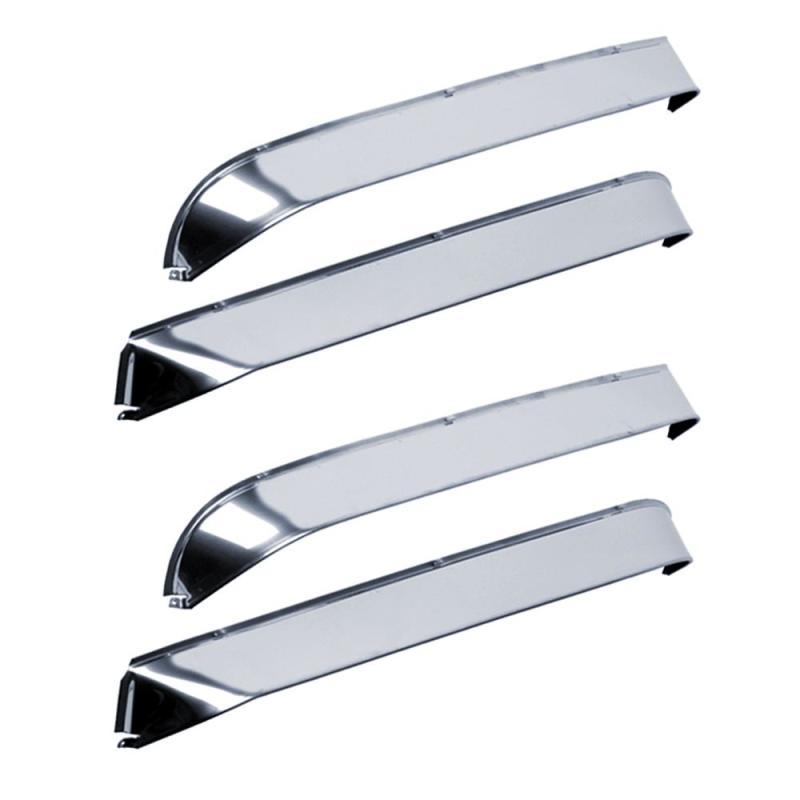 AVS 84-91 Jeep Grand Wagoneer Ventshade Front & Rear Window Deflectors 4pc - Stainless - Order Your Parts - اطلب قطعك