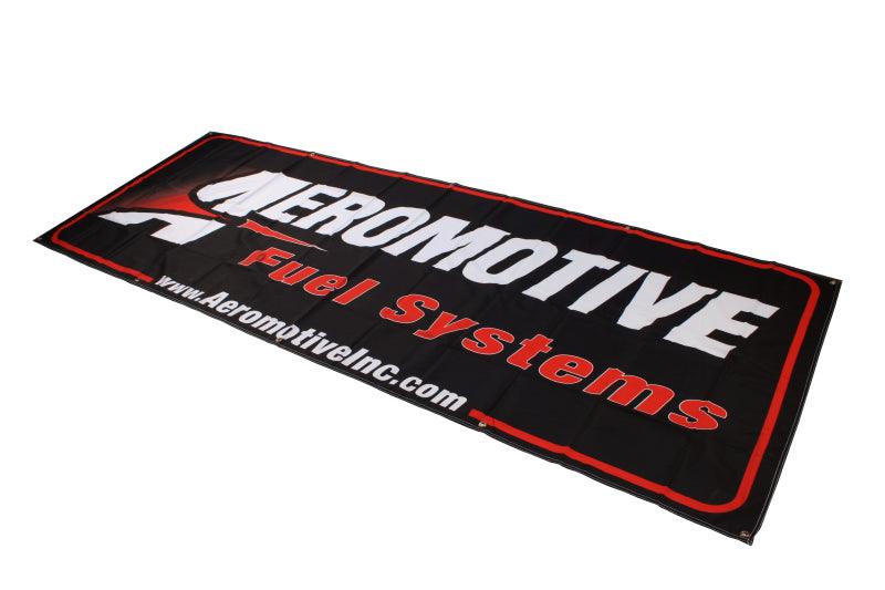 Aeromotive Banner - 32in x 92in (Black/Red) - Order Your Parts - اطلب قطعك