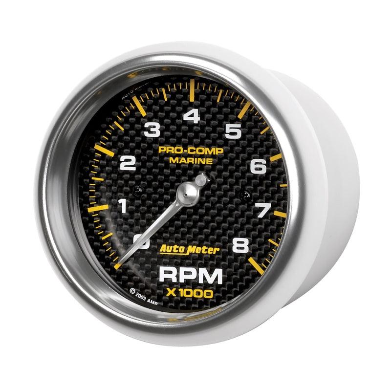 Autometer Marine Carbon Fiber 3-3/8in 8k RPM Tachometer - Order Your Parts - اطلب قطعك
