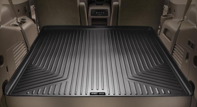 Husky Liners 21-23 Tahoe/Yukon Weatherbeater Cargo Liner Behind 2rd Row Over Folded 3rd Row - Black - Order Your Parts - اطلب قطعك
