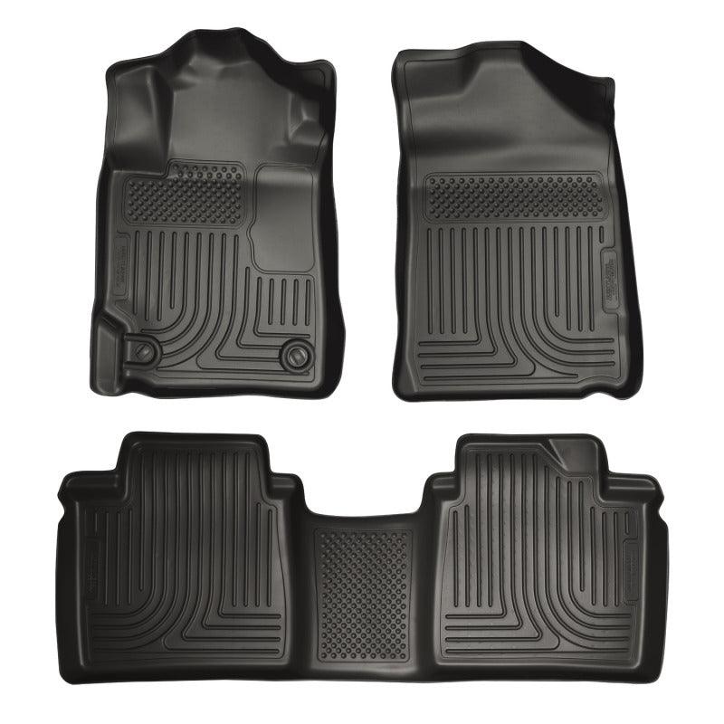 Husky Liners 07-11 Toyota Camry (All) WeatherBeater Combo Black Floor Liners (One Piece for 2nd Row) - Order Your Parts - اطلب قطعك