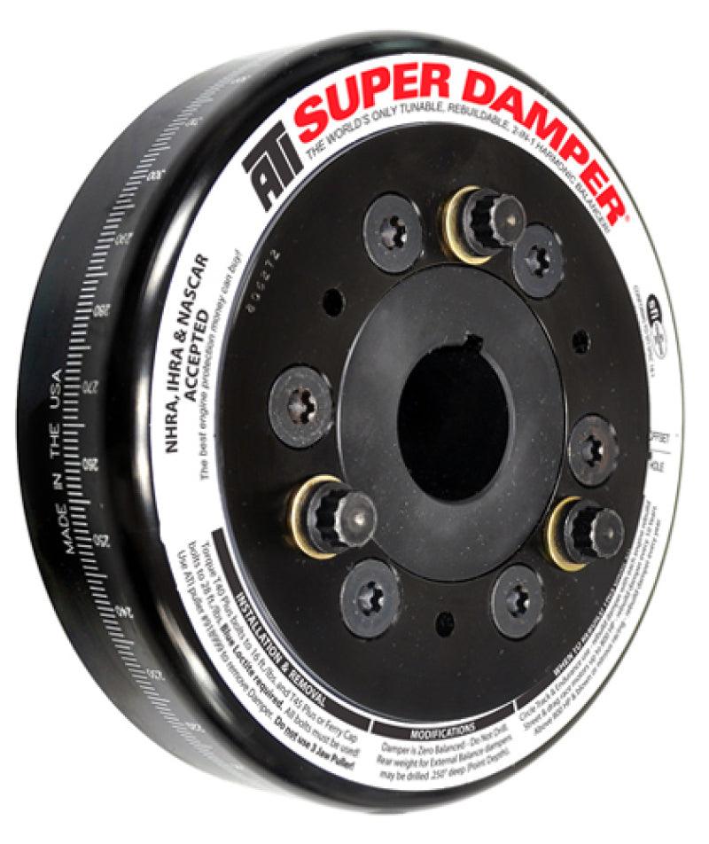 ATI Damper - 6.325in - Steel - Chevy SB / 90 Deg V6 - 409 - Pont 4Cyl - 3 Ring - 1Pc - Order Your Parts - اطلب قطعك