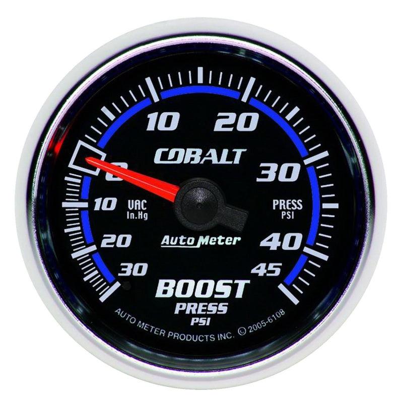 Autometer Cobalt 52mm 45psi Vacuum Boost Gauge - Order Your Parts - اطلب قطعك