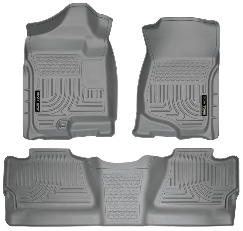 Husky Liners 07-12 Chevy Silverado/GMC Sierra Crew Cab WeatherBeater Combo Gray Floor Liners - Order Your Parts - اطلب قطعك