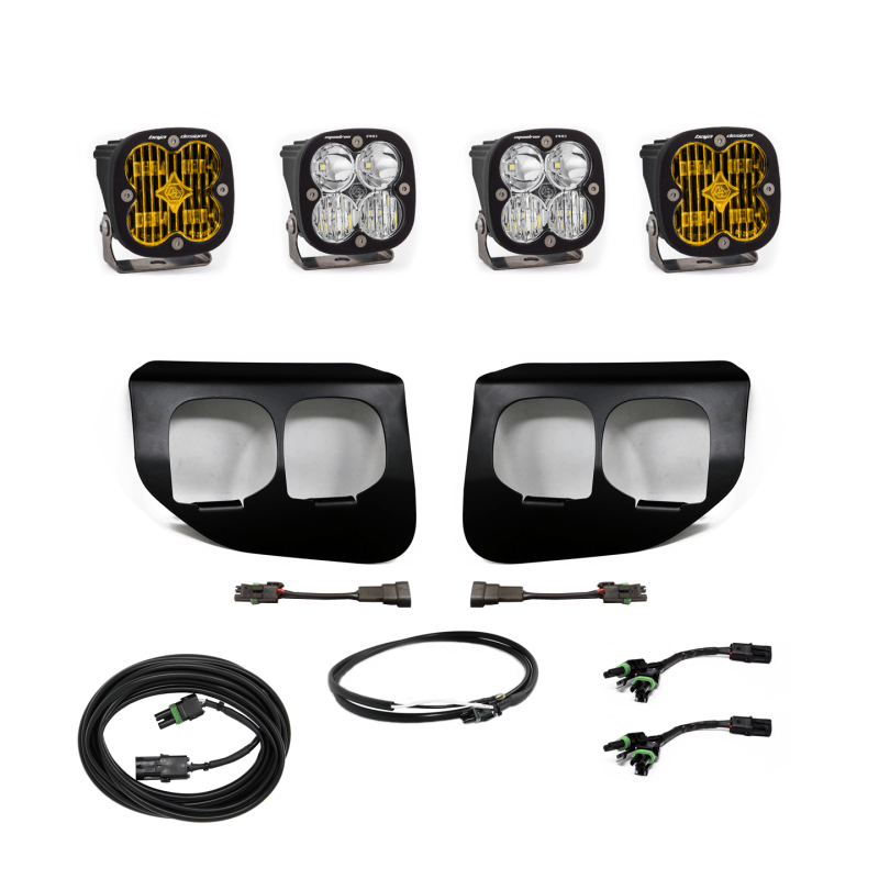 Baja Designs Ford Super Duty (20-On) Fog Lights FPK Amber SAE/Sport DC Baja Designs w/Upfitter - Order Your Parts - اطلب قطعك
