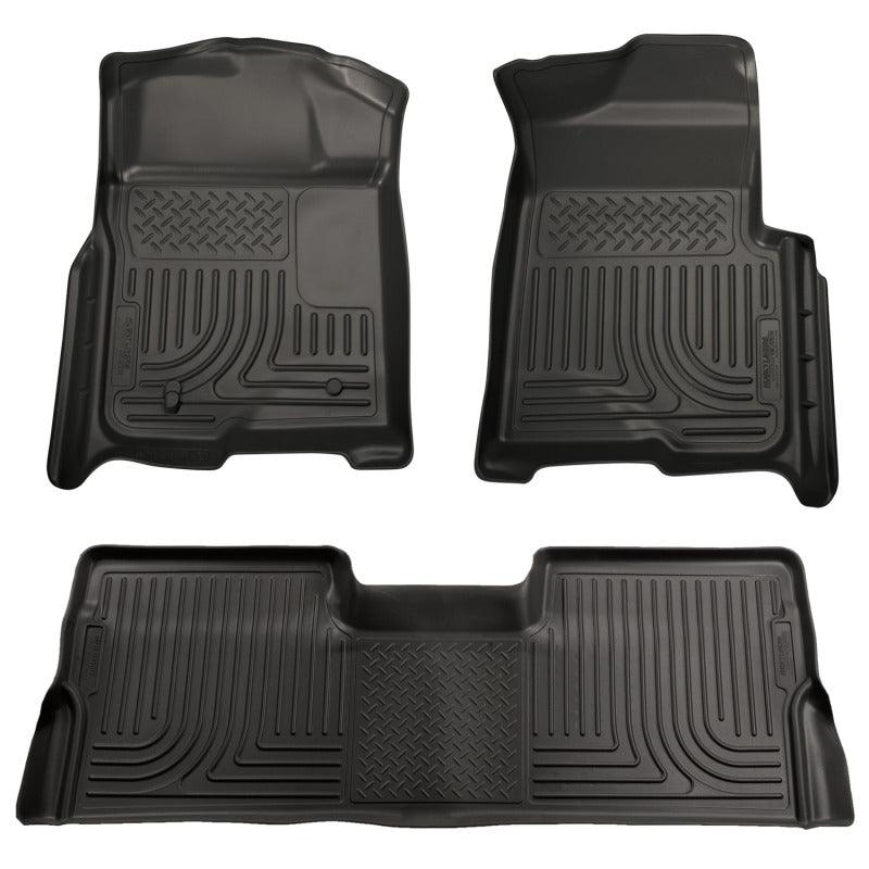 Husky Liners 09-12 Ford F-150 Super Crew Cab WeatherBeater Combo Black Floor Liners - Order Your Parts - اطلب قطعك