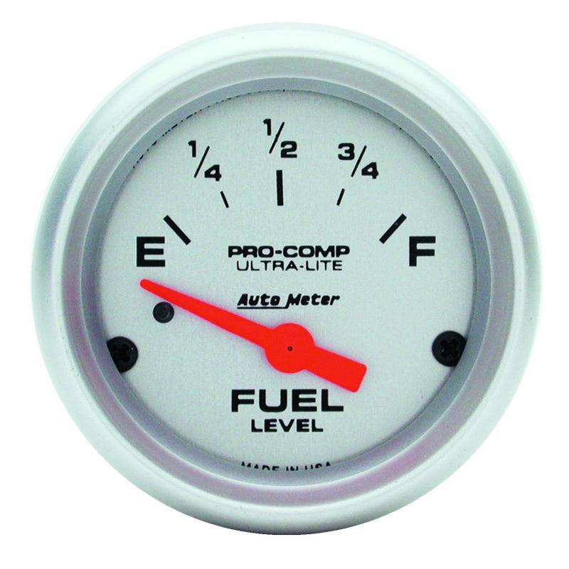 Autometer Ultra-Lite 52mm 0 OHMS Empty/90 OHMS Full Short Sweep Electronic Fuel Level Gauge - Order Your Parts - اطلب قطعك
