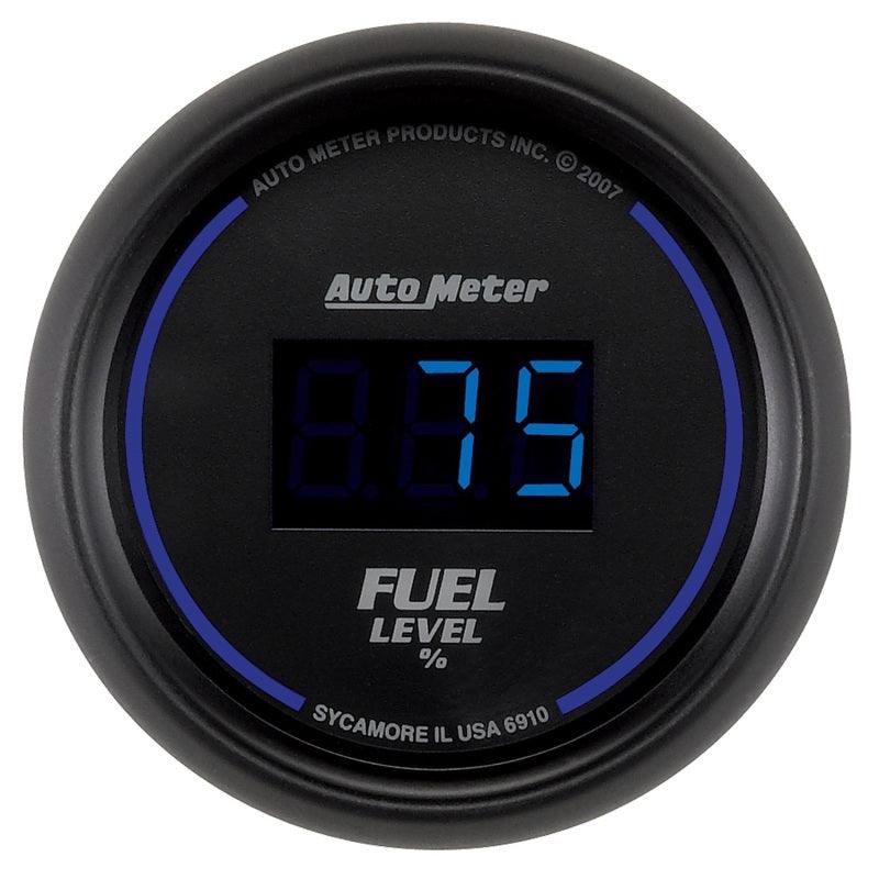Autometer Cobalt Digital 52.4mm Black Programmable Empty-Full Range Fuel Level Gauge - Order Your Parts - اطلب قطعك